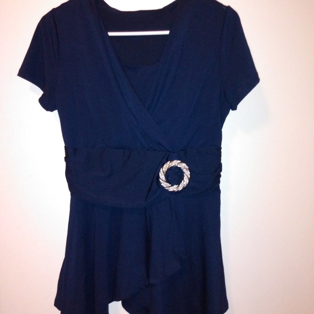 Navy blue blouse